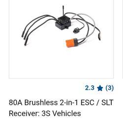 80A Brushless 2 In 1 Receiver . 3s Vehicles For Rc Car