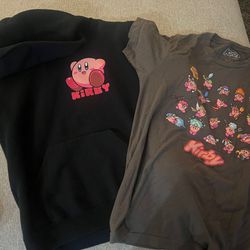 Kirby hoodie and shirt 12 both
