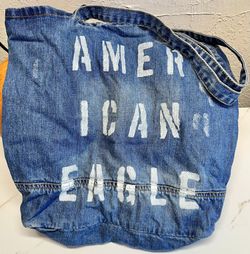 American Eagle Outfitters Distressed Denim Tote Bag
