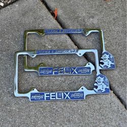 FELIX THE CAT CHEVROLET LICENSE PLATE FRAME