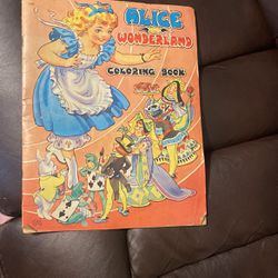 Alice In Wonderland Coloring Book 1960’s