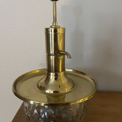 Vtg Glass Liquor Decanter 