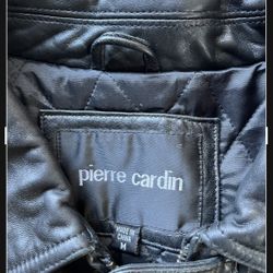 Pier Cardin Men Leather Jacket  Medium Size 