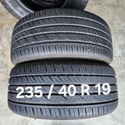 235 / 40 R 19 (2) TIRES LAUFENN 