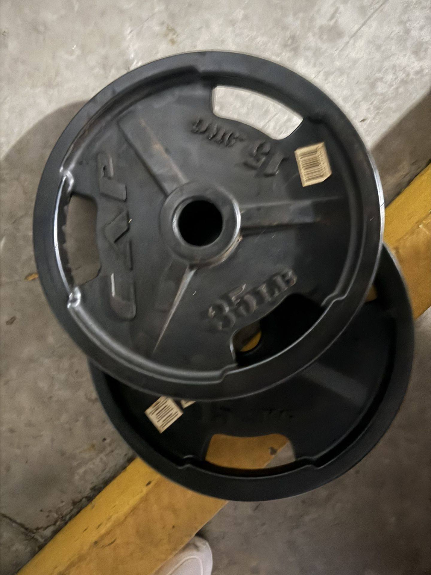 Two 35lb Weight Plates
