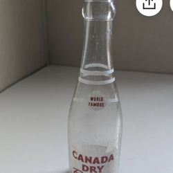 Vintage 1949 Canada Dry Glass Bottle 