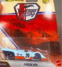 Hot wheels premium vintage racing "gulf porsche 917k"