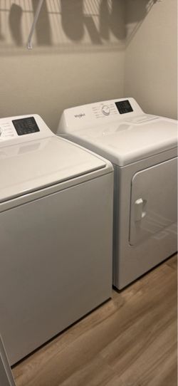 Never used whirlpool washer and dryer
