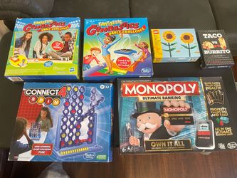Bundle of 6 Board Games and Toys
