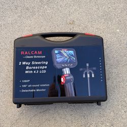 RALCAM 2-Way Steering Borescope – 4.3” LCD – 1080P Inspection Camera