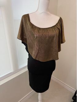 Black & gold dress