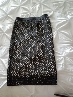 Midi black/White skirt