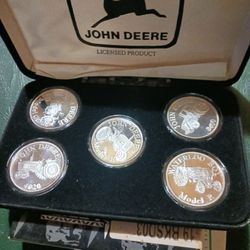 John Deere Commemorative Silver Set