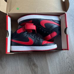 Red & Black Nike High Top Shoes