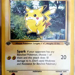 1st Edition Pikachu Pokemon Card