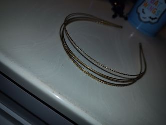 Gold Tone Multi-Strand Metal Headband