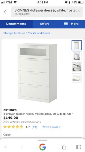 Excellent Ikea Brimnes Tall White Dresser For Sale In Clearwater