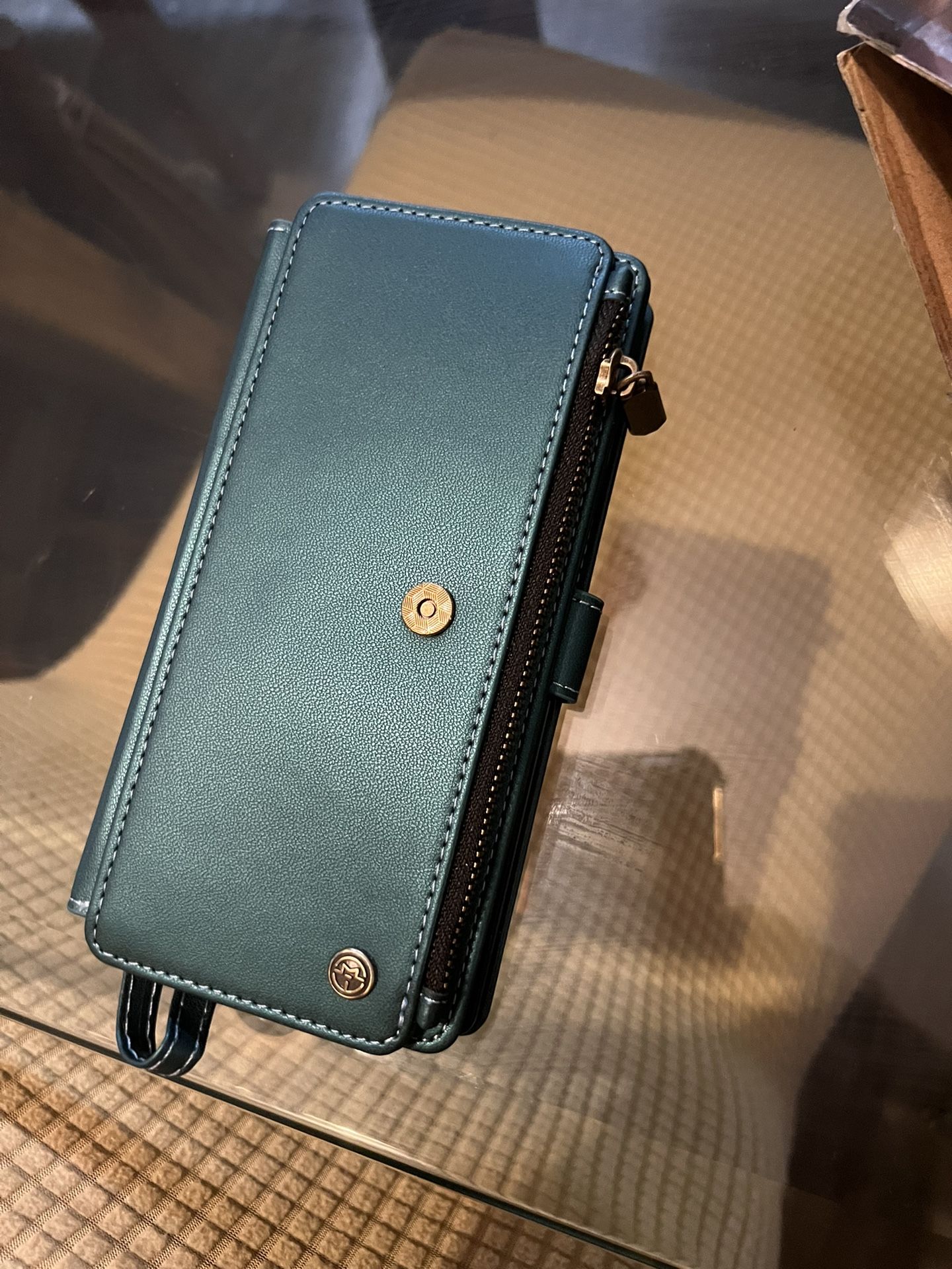 Vinich for Samsung Galaxy Z Fold 7 Wallet Case with Card Holder, Detachable Strap RFID Blocking Credit Slots Kickstand Shockproof Phone Cover for Wome