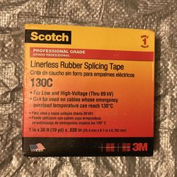 Scotch Professional Grade Liner less Rubber Splicing Tape 130C