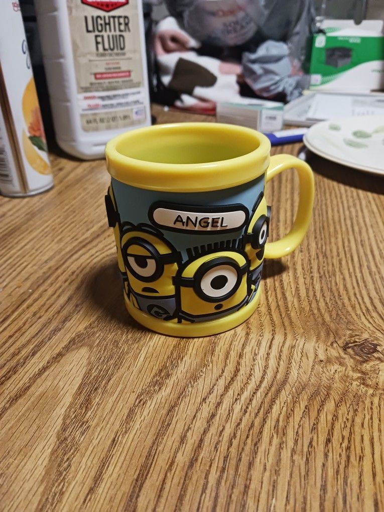 Despicable Me Minion 3D Coffee cup mug Universal Studios Name Angel