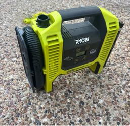 RYOBI inflator, deflator, sprayer