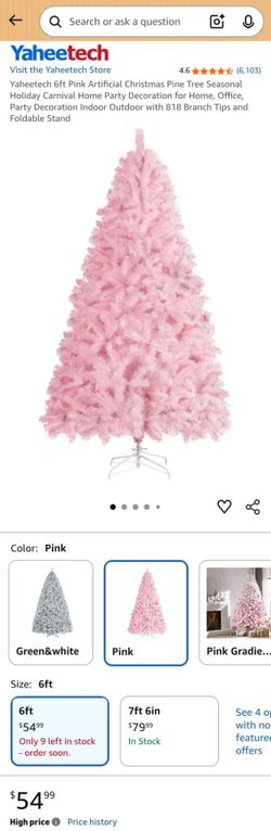 6 foot pink tree