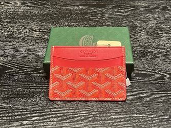 Goyard Card Holder Wallet - Red