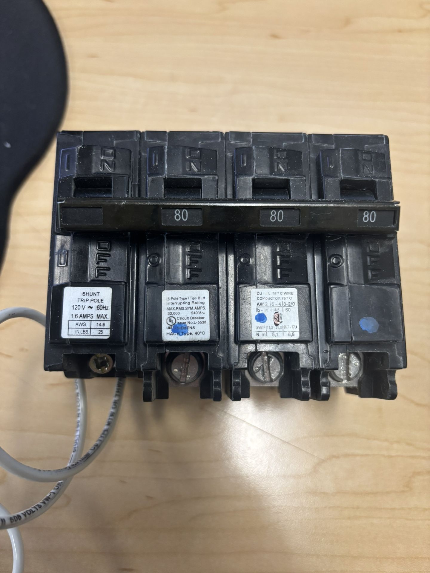 Siemens Breaker 80A
