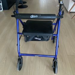 Blue Drive Rollator Walker