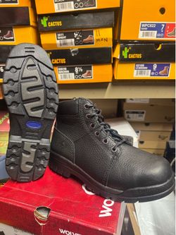 Bota #10 ancha con casquillo wolverine $88