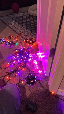 Halloween lights.