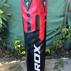 RDX Punching Bag UNFILLED Set Muay Thai MMA Training Gloves with Punch Mitts Hanging Chain, Great for Kick Boxing, Martial Arts,