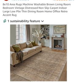 New 8x10 washable rug