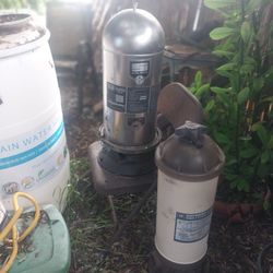 Estate Sale Garden Yard Theame  Water Barrels And Water Filter System Pots Start at $5