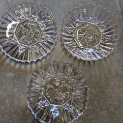 Three Pieces of Vintage EAPG Federal Glass "Pioneer" Pattern