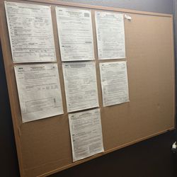 48 x 36 Mr. Pen- Cork Notice Board, 48 X 36 Inches, Cork Bulletin Board for Walls, Pin Boards, Framed Corkboard, Decorative Hanging Pin Boards, Perfec