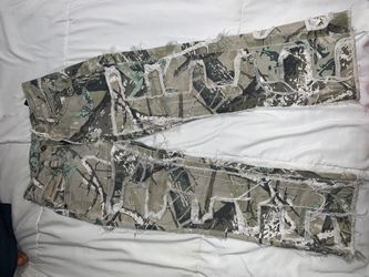 Camo Distressed Pants