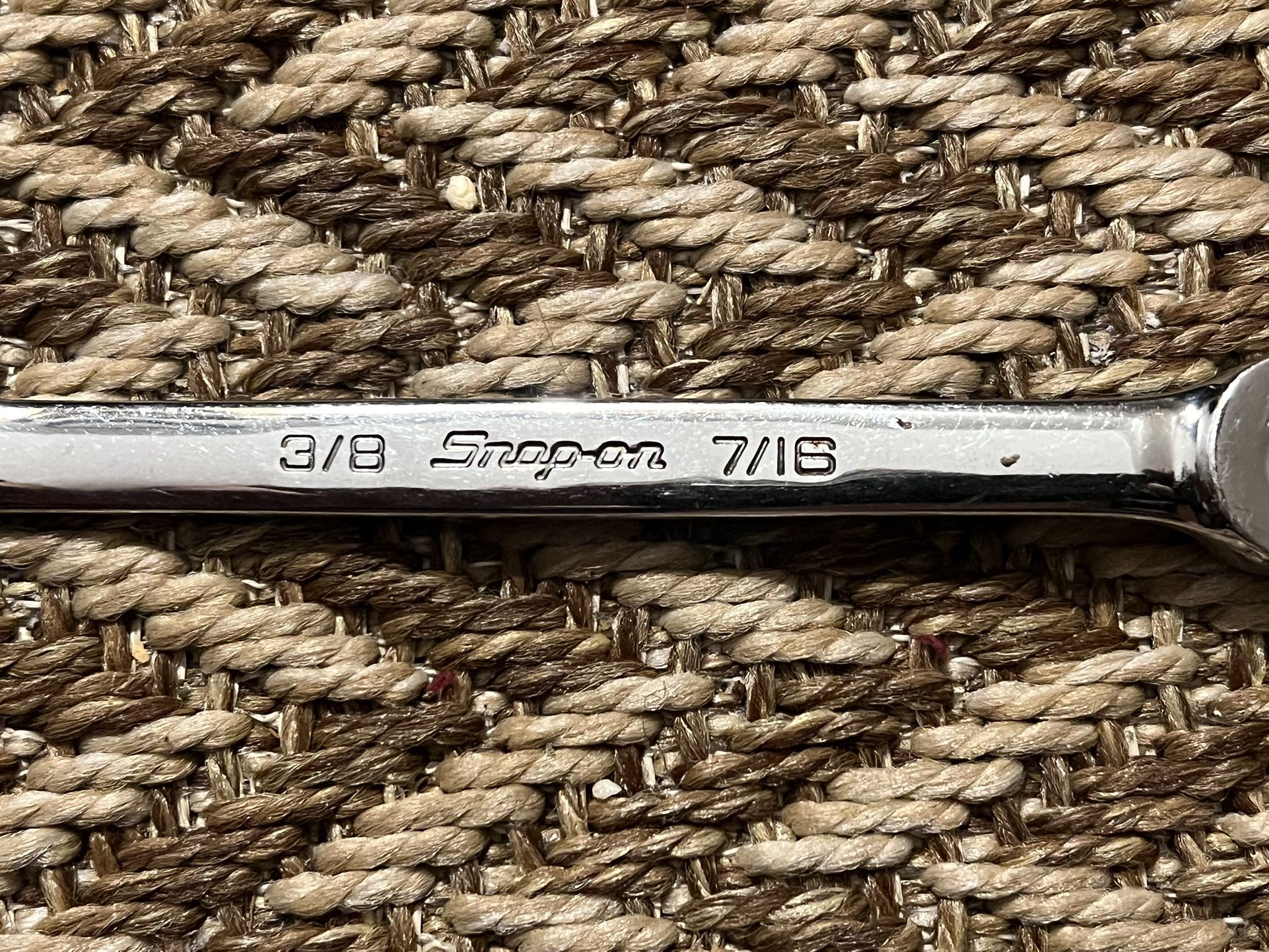 NEW Snap-On RXFS1214B 3/8-7/16” 6-Point SAE Flank Drive Double End Flare Nut Wrench