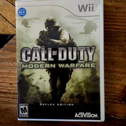 Wii Call of Duty Modern Warfare Reflex Edition .Complete With Manual