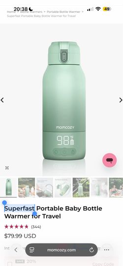 Mom cozy portable BABY-bottle warm or breastmilk warmer