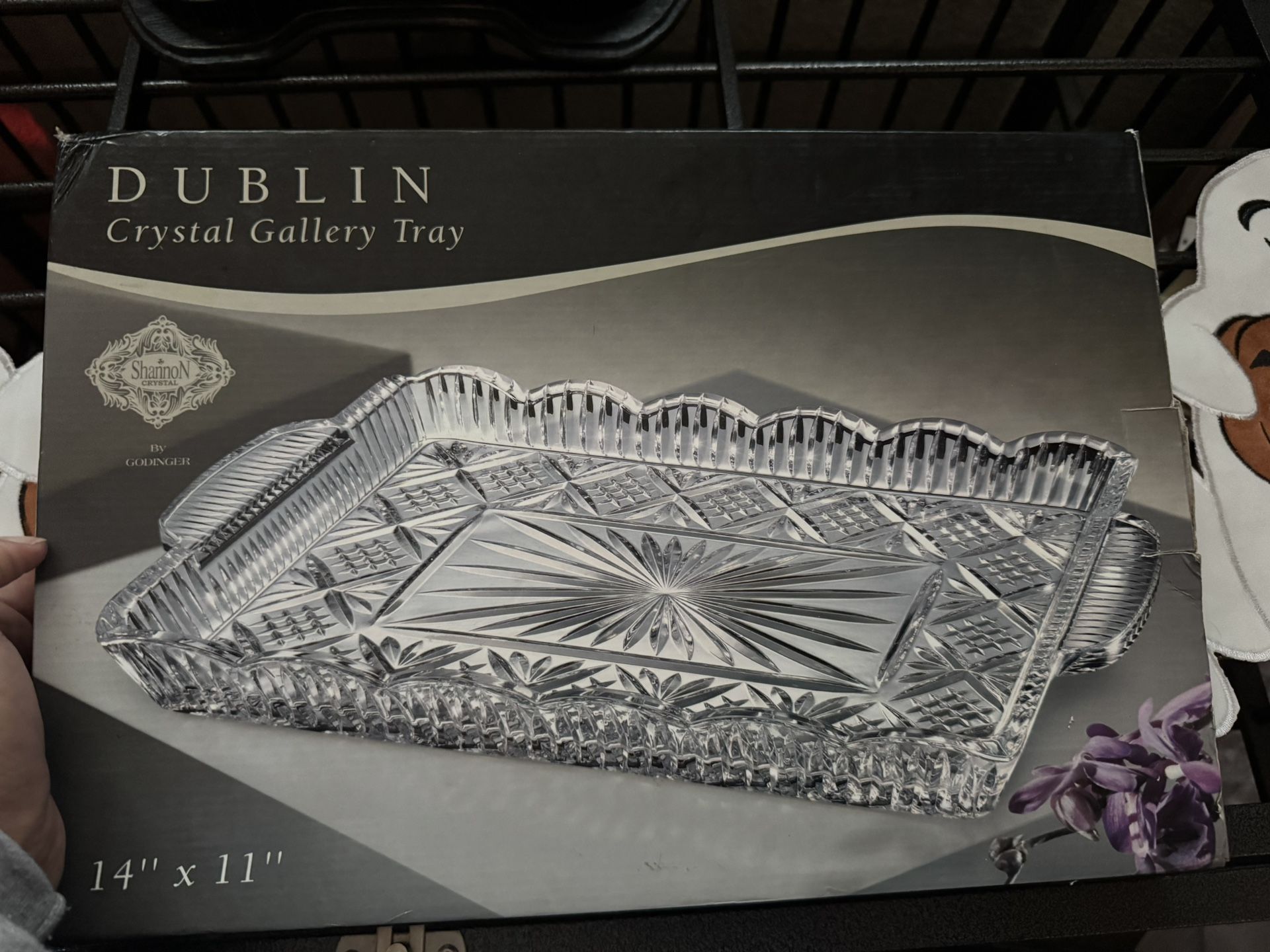 Dublin Crystal Gallery Tray 