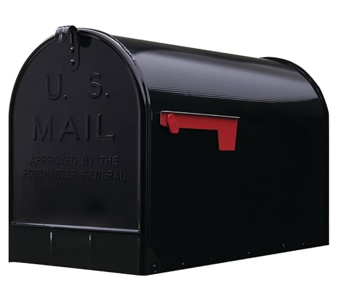 Gibraltar ST200BAM Stanley Post-Mount Mailbox, XL, Black Steel