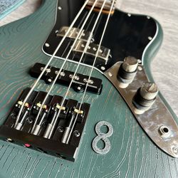 Custom Squire Jaguar Bass Guitar