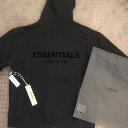 Black Essentials Fear of God Hoodie