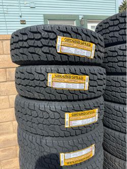 245/75r16 Ground speed tires nuevas con 50,000 millas de garantía las 4