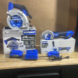 6 1/2" circular saw & 3.9" mini circular saw