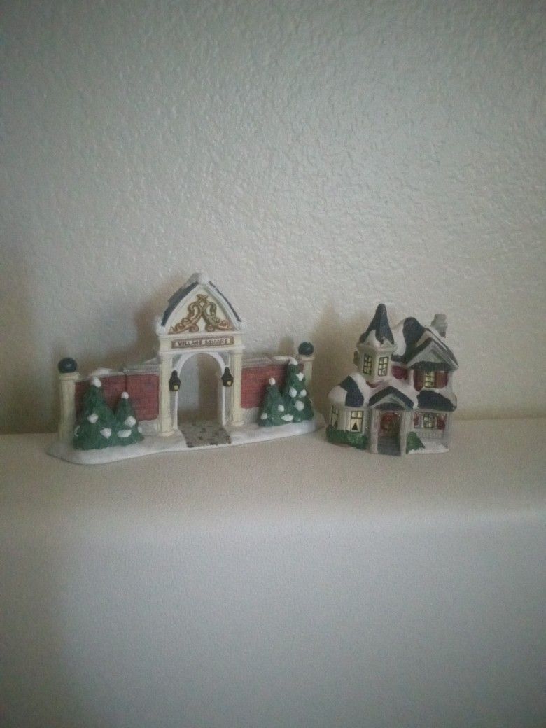 Figuras Navideñas De Porcelana 2 X $10