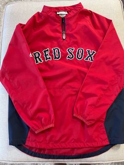 Vintage Majestic Boston Red Sox Pullover Windbreaker Jacket MLB Men's Size Medium