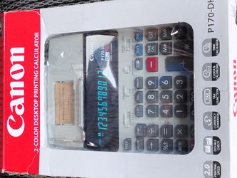 Two color desktop calculator