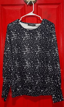 Allegra K Polka Dots Blouse